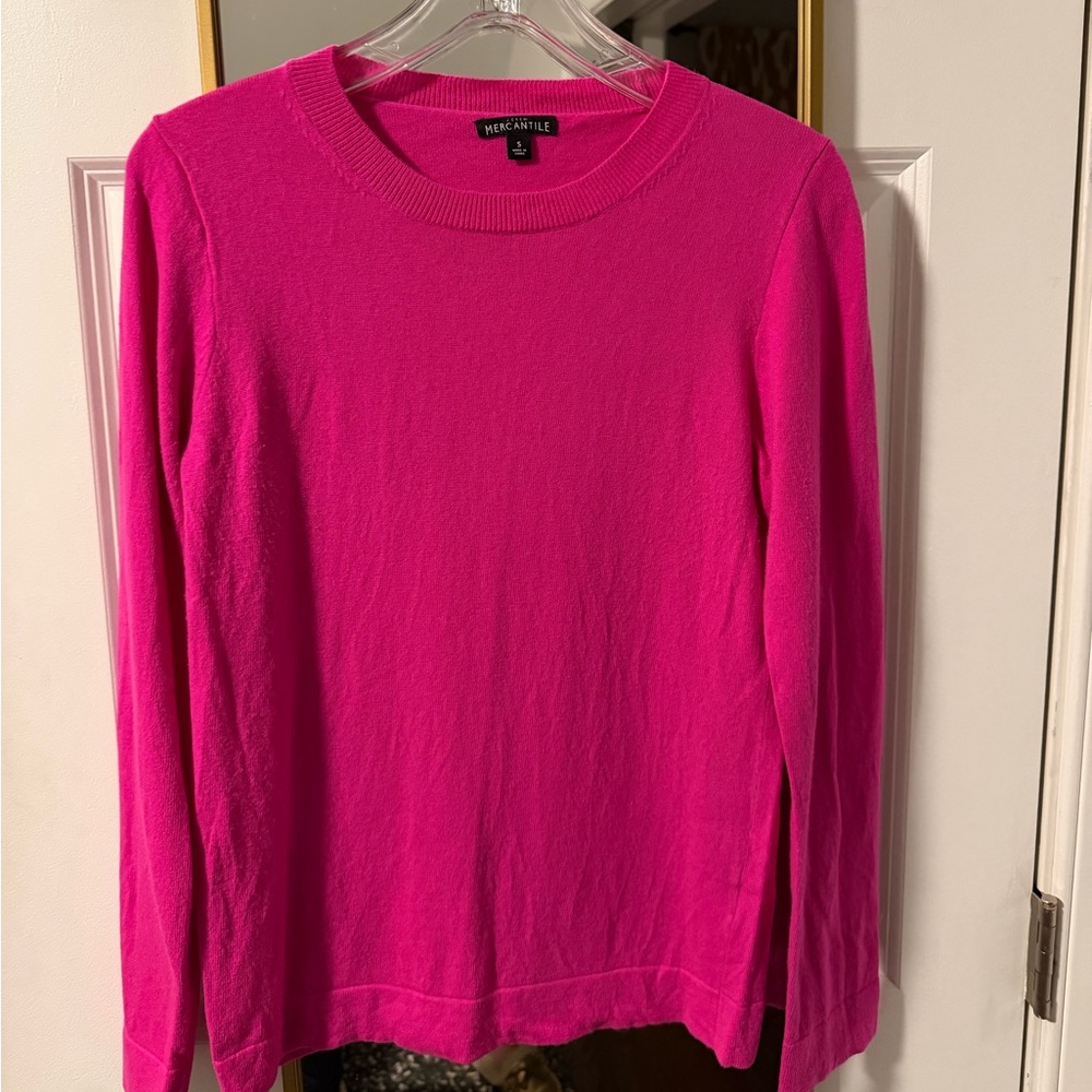 J.Crew Mercantile Teddie cotton/wool crew neck long sleeve sweater Size Small